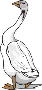 Goose Walking Clip Art